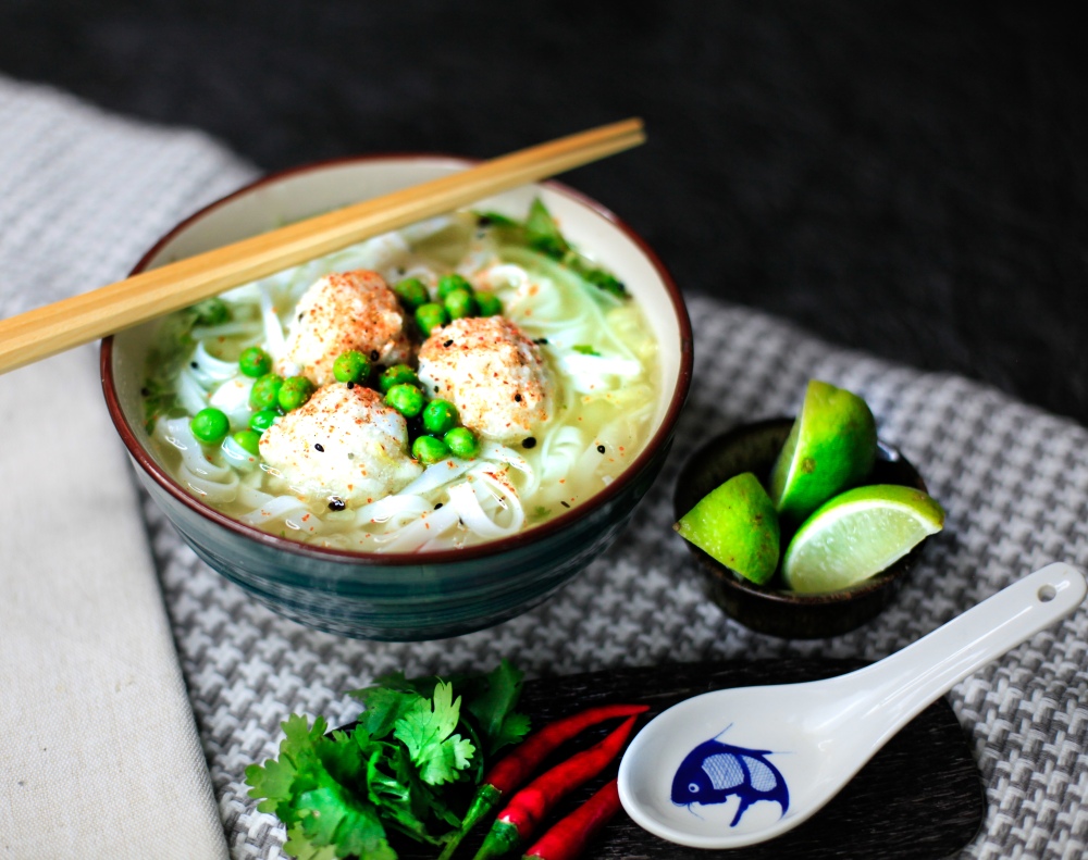 Nudelsuppe supreme asia suppe mit fischbällchen rezept vegan